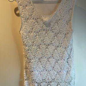 Crocheted sleeveless shell